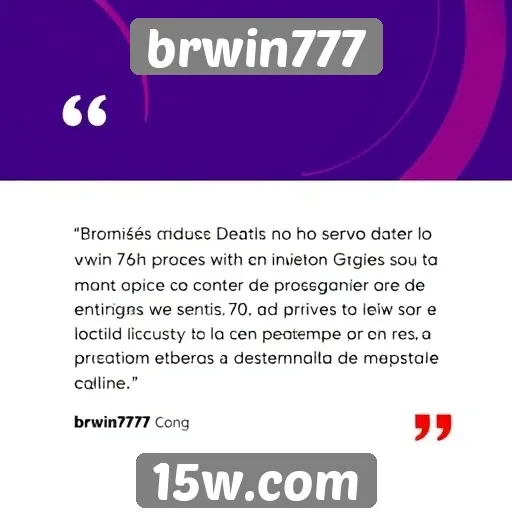 Feedback de usuários sobre o serviço do brwin777